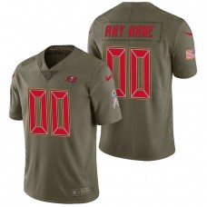 Tampa Bay Buccaneers Olive 2017 Salute to Service Limited Customized Jersey