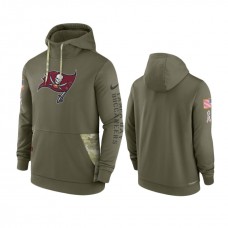 Tampa Bay Buccaneers Olive 2022 Salute to Service Therma Hoodie