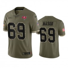 Tampa Bay Buccaneers Shaq Mason Nike Olive 2022 Salute To Service Limited Jersey
