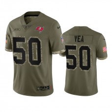 Tampa Bay Buccaneers Vita Vea Nike Olive 2022 Salute To Service Limited Jersey
