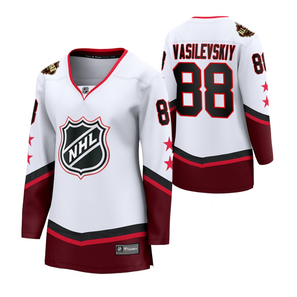 Tampa Bay Lightning Andrei Vasilevskiy Women White 2022 NHL All-Star Jersey