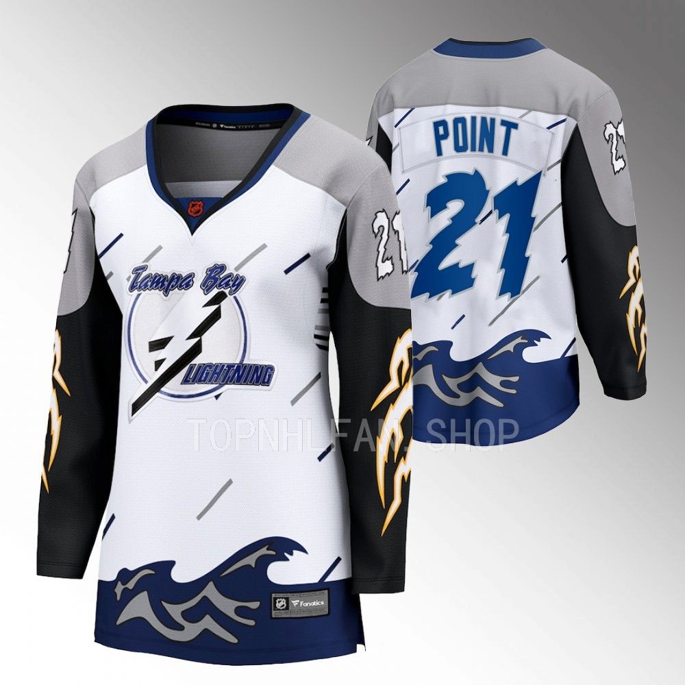 Tampa Bay Lightning Brayden Point Women White 2022 Special Edition 2.0 Jersey