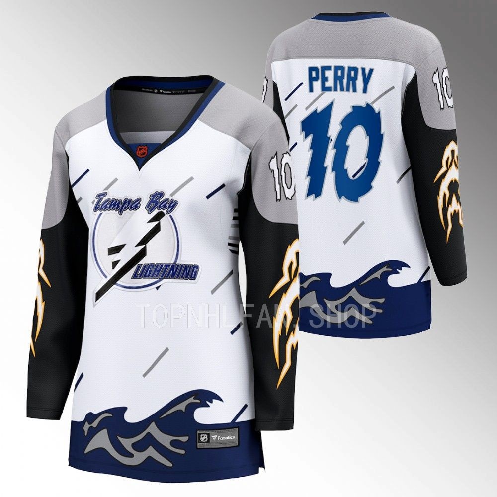 Tampa Bay Lightning Corey Perry Women White 2022 Special Edition 2.0 Jersey