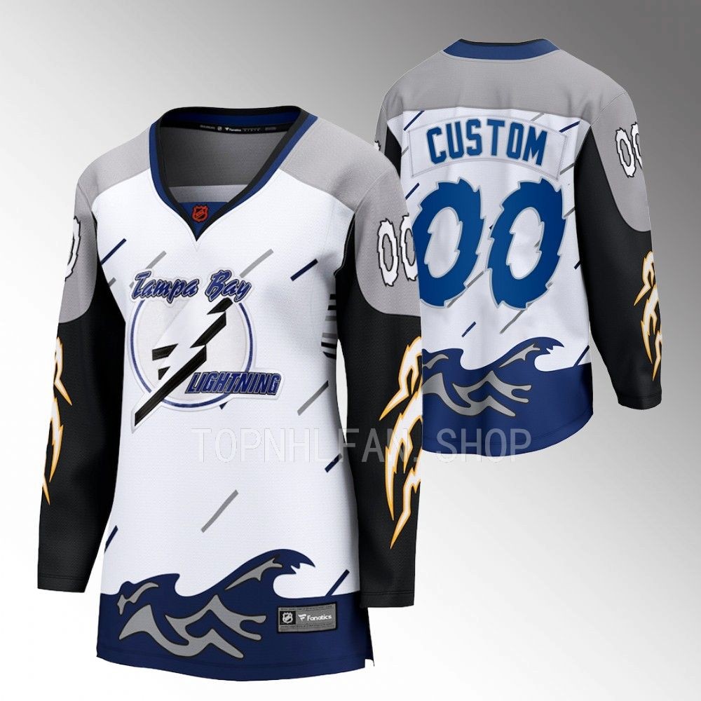 Tampa Bay Lightning Custom Women White 2022 Special Edition 2.0 Jersey