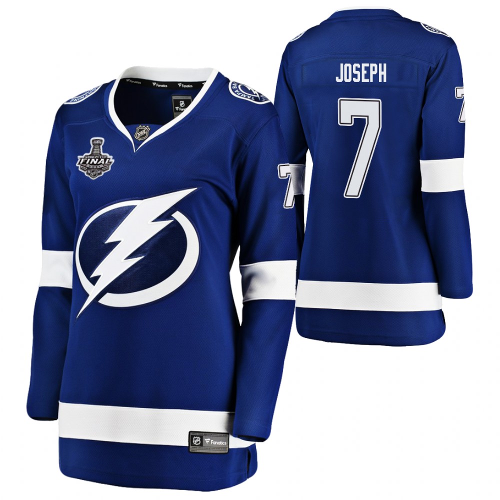 Tampa Bay Lightning Mathieu Joseph Women Blue 2021 Stanley Cup Final Jersey