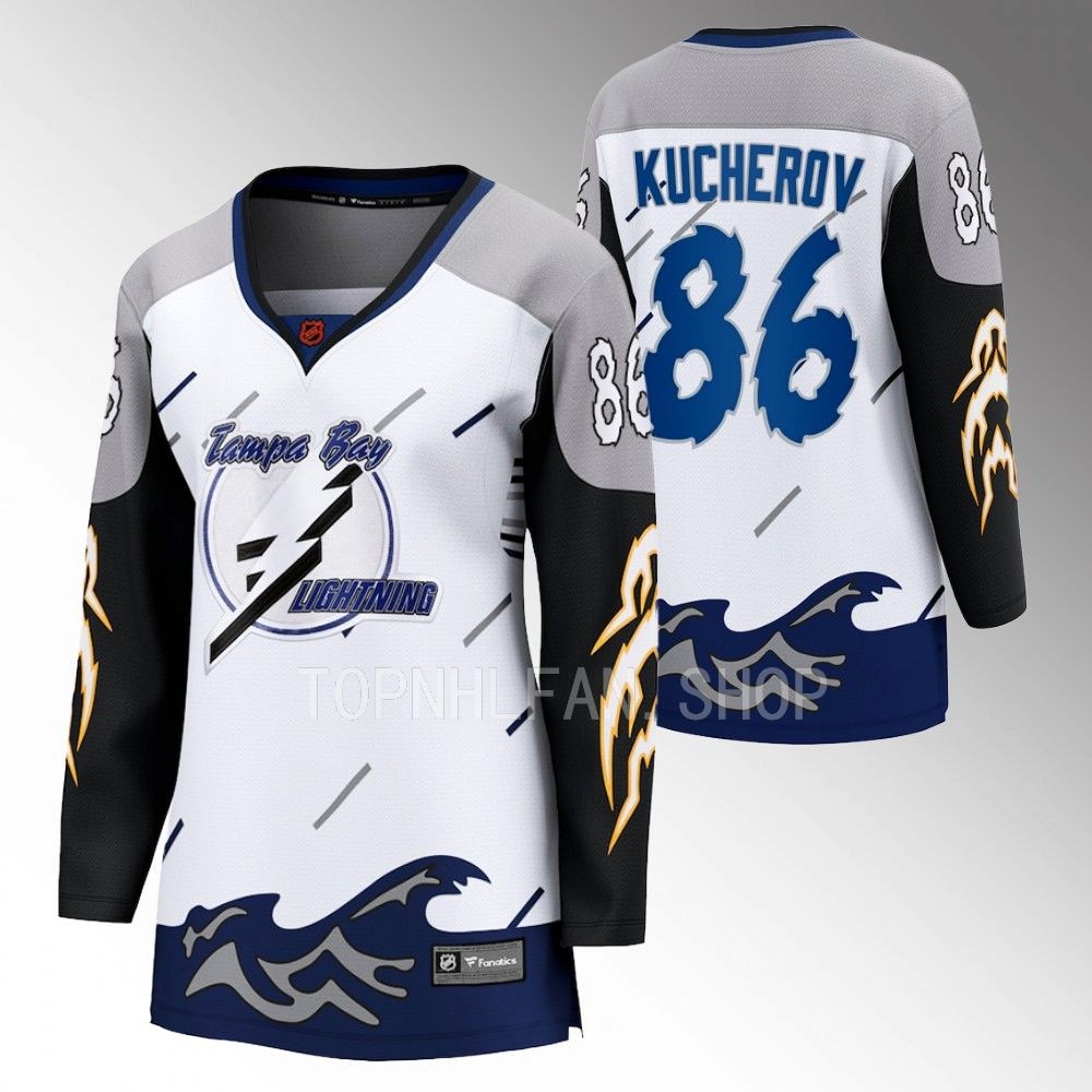 Tampa Bay Lightning Nikita Kucherov Women White 2022 Special Edition 2.0 Jersey