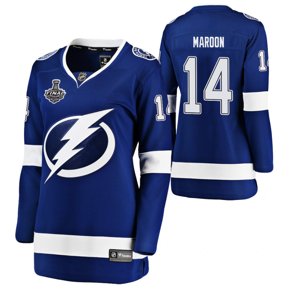 Tampa Bay Lightning Patrick Maroon Women Blue 2021 Stanley Cup Final Jersey