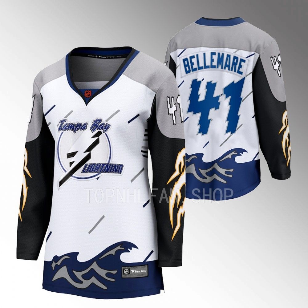 Tampa Bay Lightning Pierre-Edouard Bellemare Women White 2022 Special Edition 2.0 Jersey