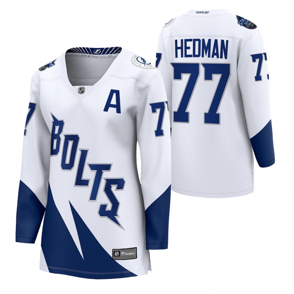 Tampa Bay Lightning Victor Hedman Women White 2022 Stadium Series Jersey