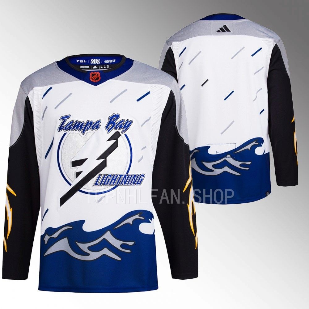 Tampa Bay Lightning White Reverse Retro 2.0 Authentic Primegreen Hockey Jersey