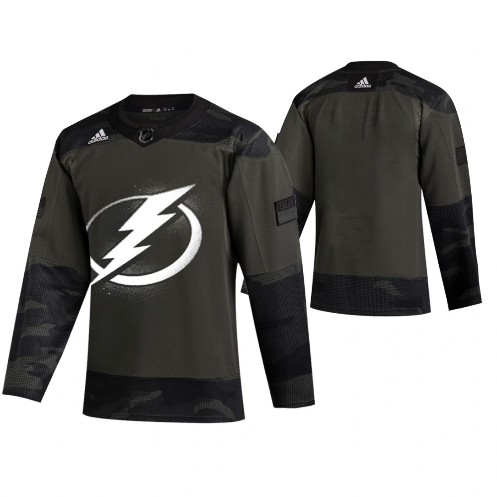 Tampa Bay Lightning hockey Camo 2019 Veterans Day Jersey