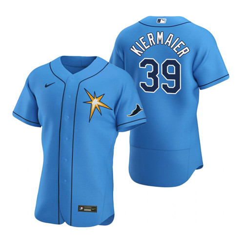 Tampa Bay Rays #39 Kevin Kiermaier Men's Nike Light Blue Alternate 2020 Authentic Team MLB Jersey