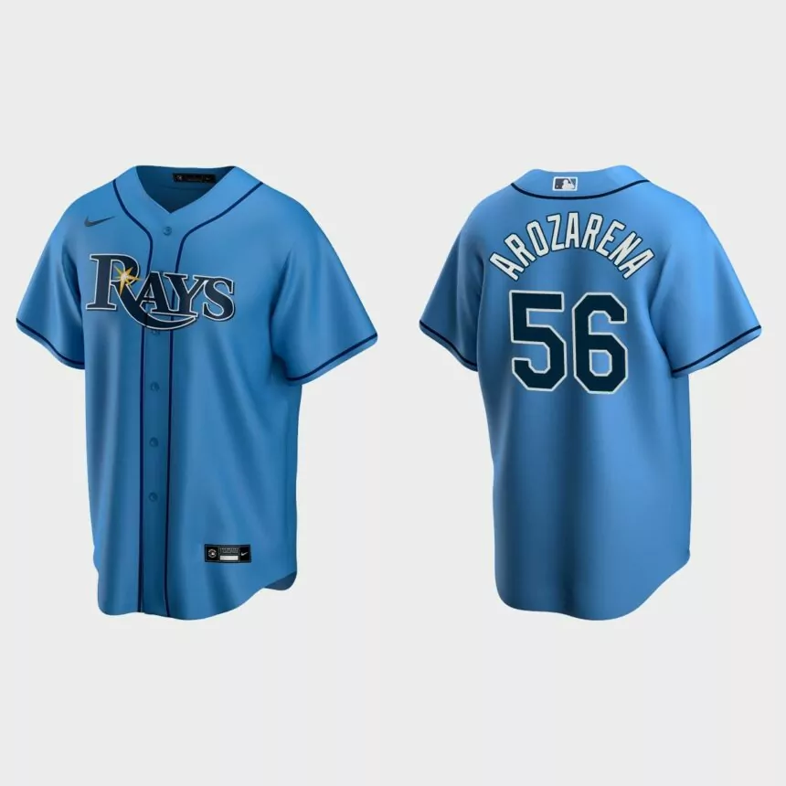 Tampa Bay Rays #56 Randy Arozarena 2020 Alternate Replica Nike Jersey – Light Blue