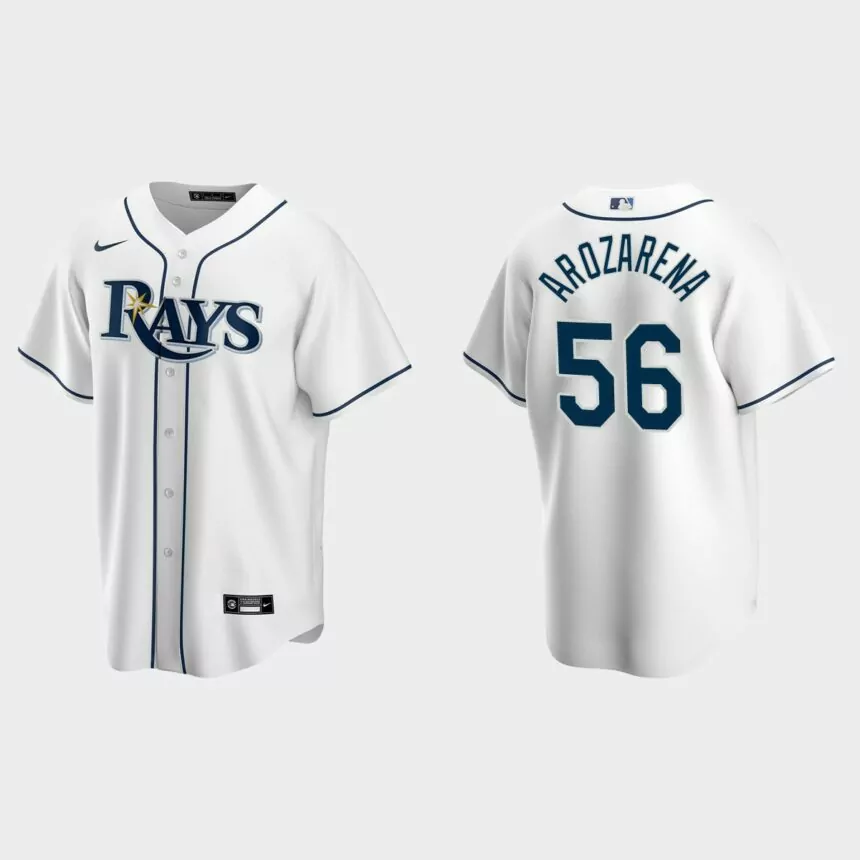 Tampa Bay Rays #56 Randy Arozarena 2020 Home Replica Nike Jersey – White