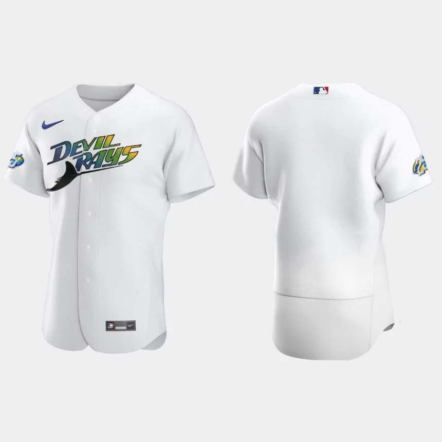 Tampa Bay Rays 25th Anniversary Authentic Jersey – White