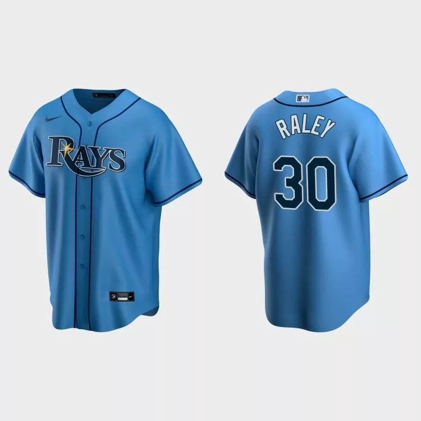 Tampa Bay Rays Brooks Raley Replica Alternate Jersey – Light Blue
