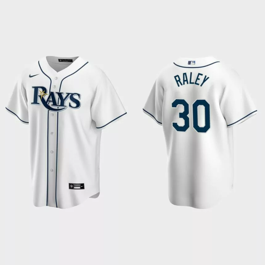 Tampa Bay Rays Brooks Raley Replica Home Jersey – White