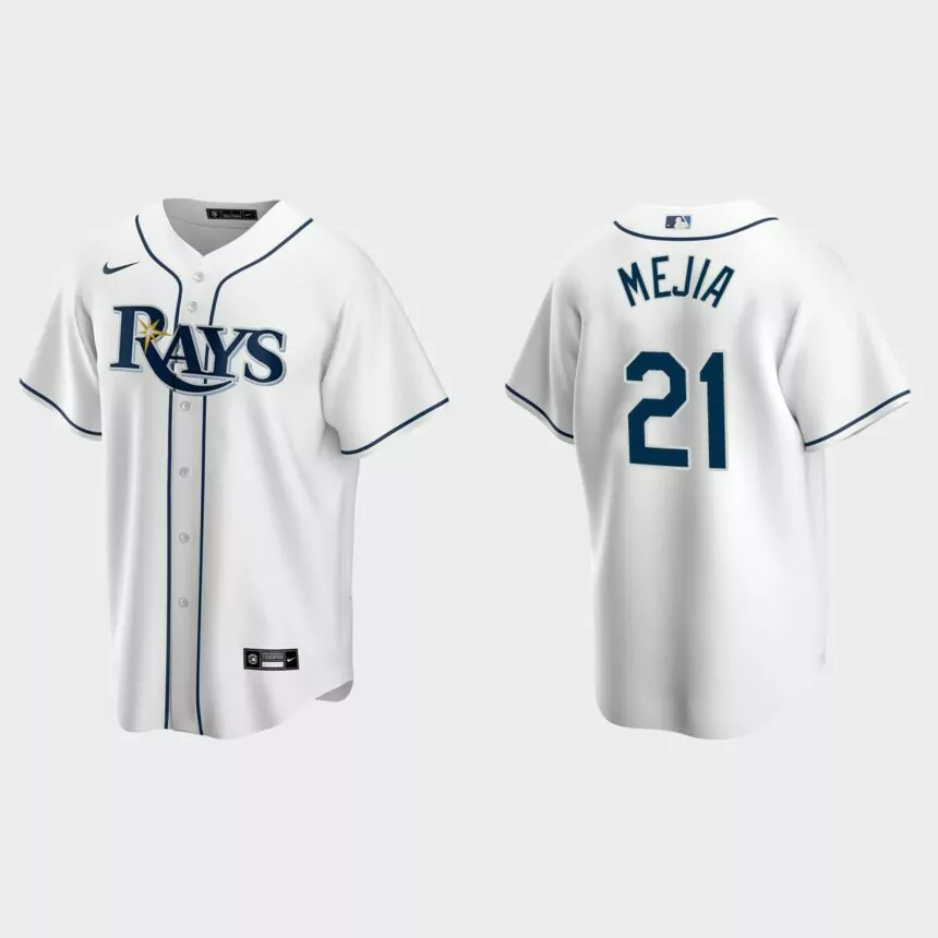 Tampa Bay Rays Francisco Mejia Replica Home Jersey – White