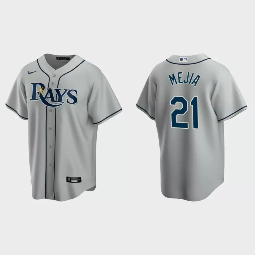 Tampa Bay Rays Francisco Mejia Replica Road Jersey – Gray