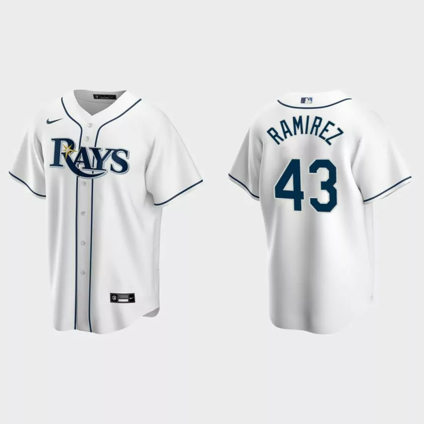 Tampa Bay Rays Harold Ramirez Replica Home Jersey – White