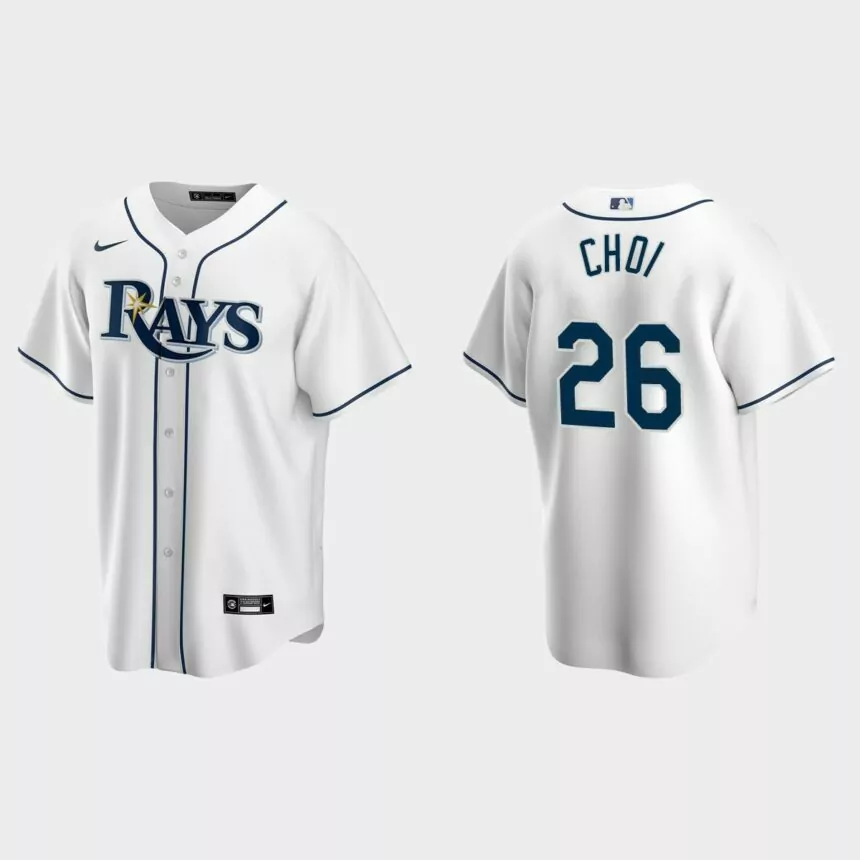 Tampa Bay Rays Ji-Man Choi Replica Home Jersey – White
