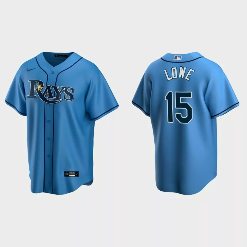 Tampa Bay Rays Josh Lowe Replica Alternate Jersey – Light Blue