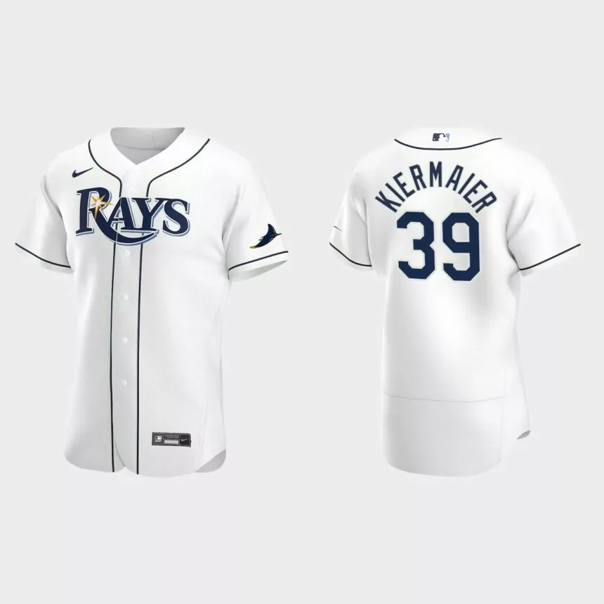 Tampa Bay Rays Kevin Kiermaier #39 White Authentic 2020 Home Jersey