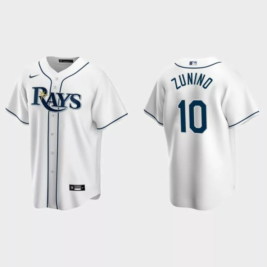 Tampa Bay Rays Mike Zunino Replica Home Jersey – White
