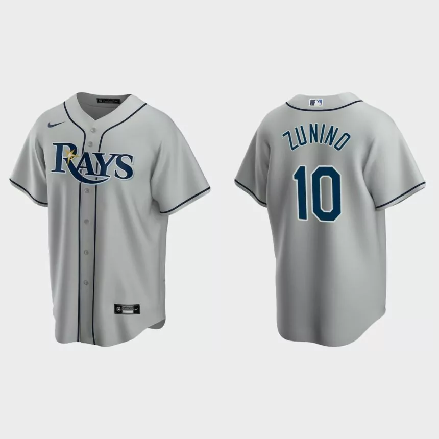 Tampa Bay Rays Mike Zunino Replica Road Jersey – Gray