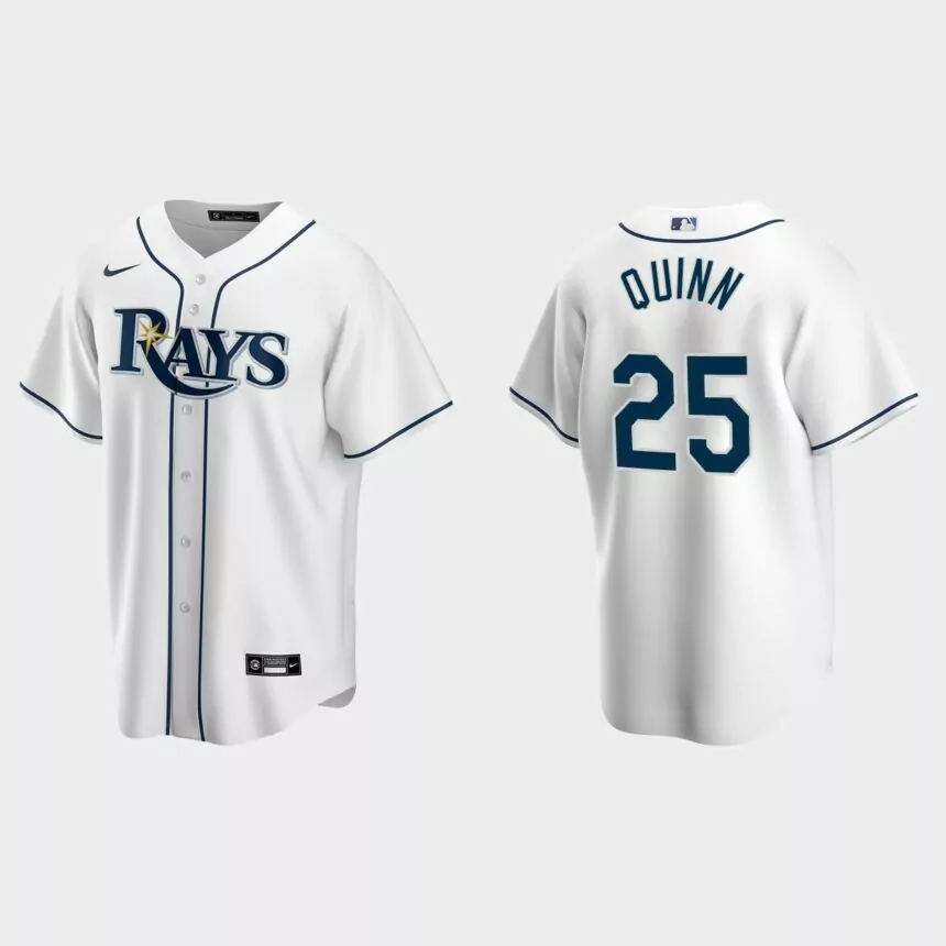 Tampa Bay Rays Roman Quinn Replica Home Jersey – White