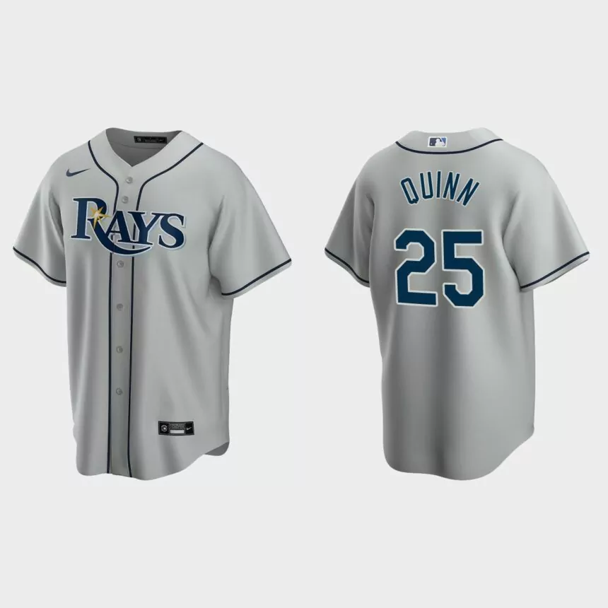 Tampa Bay Rays Roman Quinn Replica Road Jersey – Gray