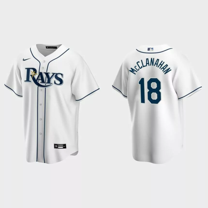 Tampa Bay Rays Shane McClanahan Replica Home Jersey – White