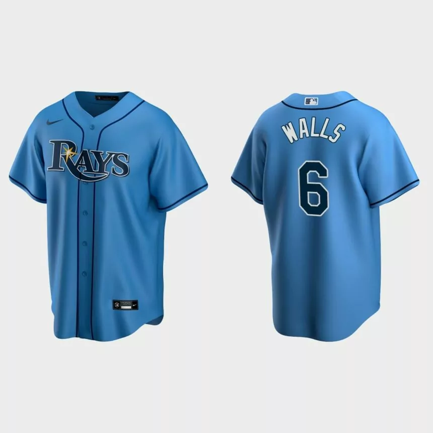 Tampa Bay Rays Taylor Walls Replica Alternate Jersey – Light Blue