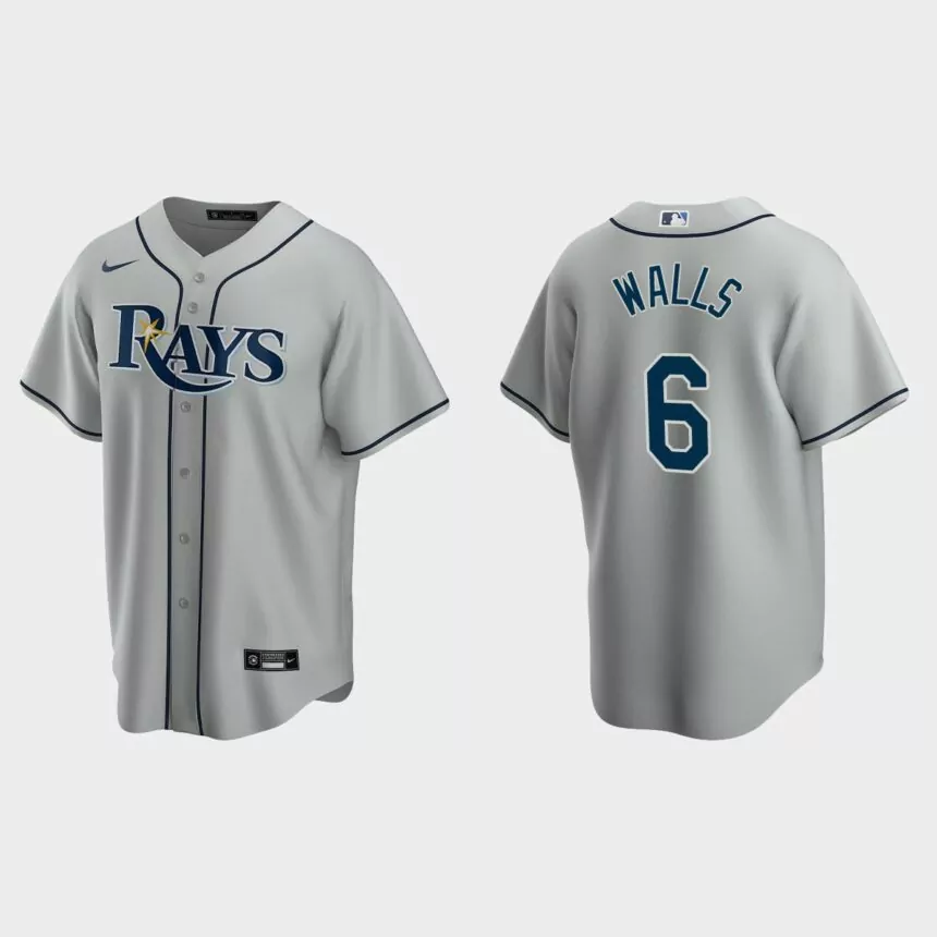 Tampa Bay Rays Taylor Walls Replica Road Jersey – Gray