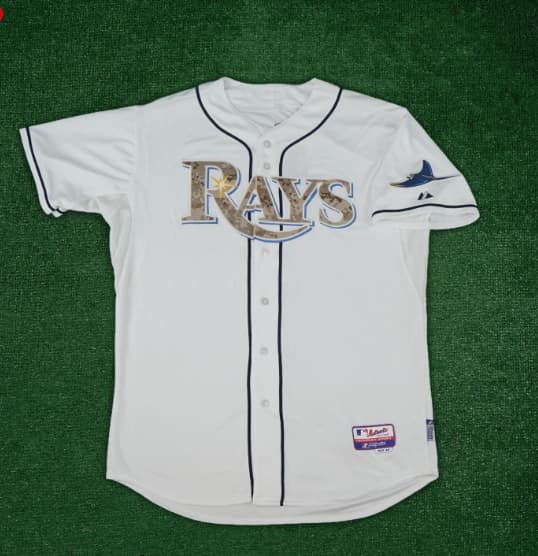 Tampa Bay Rays USMC Military Authentic On-Field Cool Base Jersey