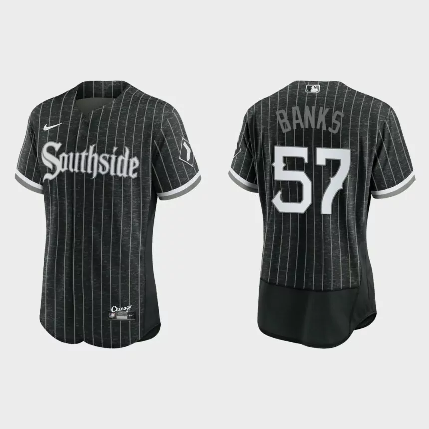 Tanner Banks Chicago White Sox City Connect Authentic Jersey – Black