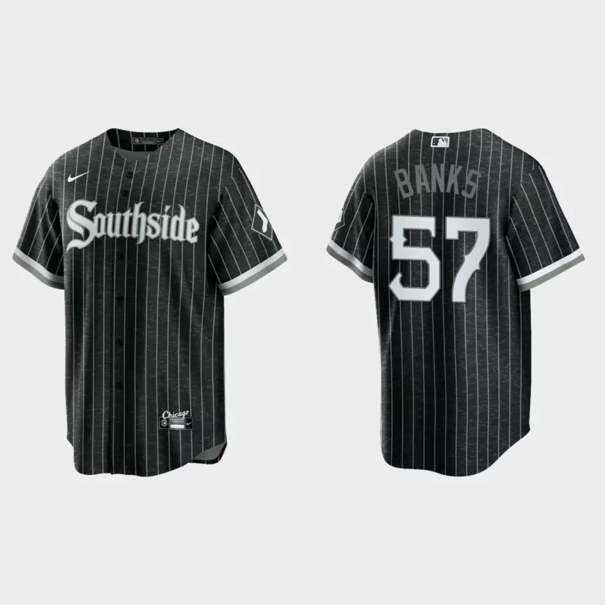 Tanner Banks Chicago White Sox City Connect Replica Jersey – Black