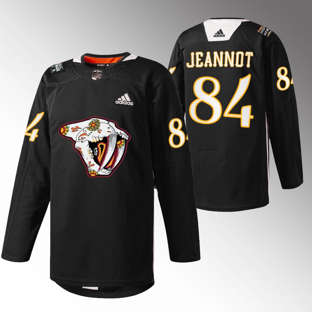Tanner Jeannot Predators Hispanic Heritage 2022 Jersey Black Warmup