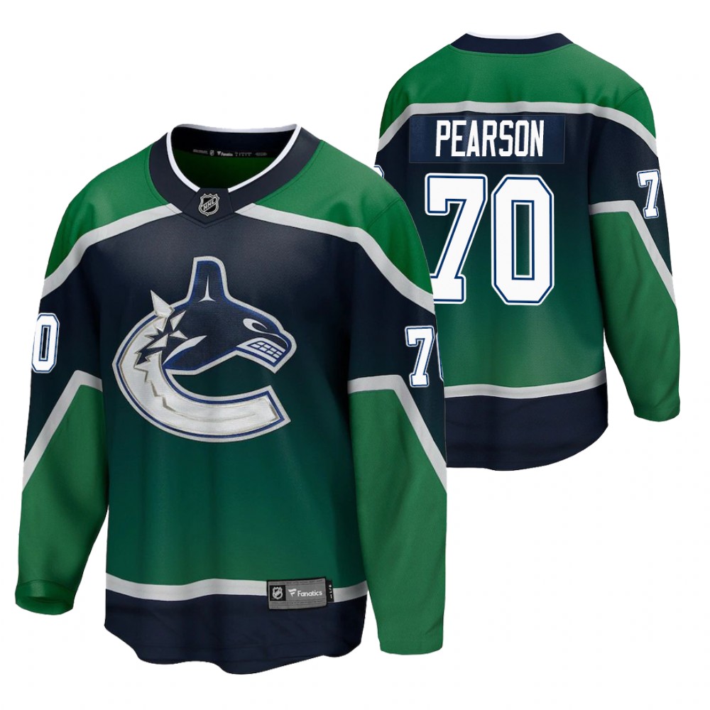 Tanner Pearson Canucks 2021 Special Edition Green Jersey