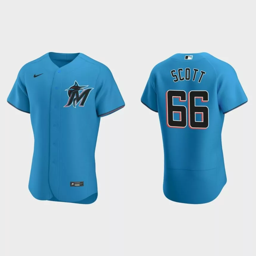 Tanner Scott Miami Marlins Authentic Alternate Jersey – Blue