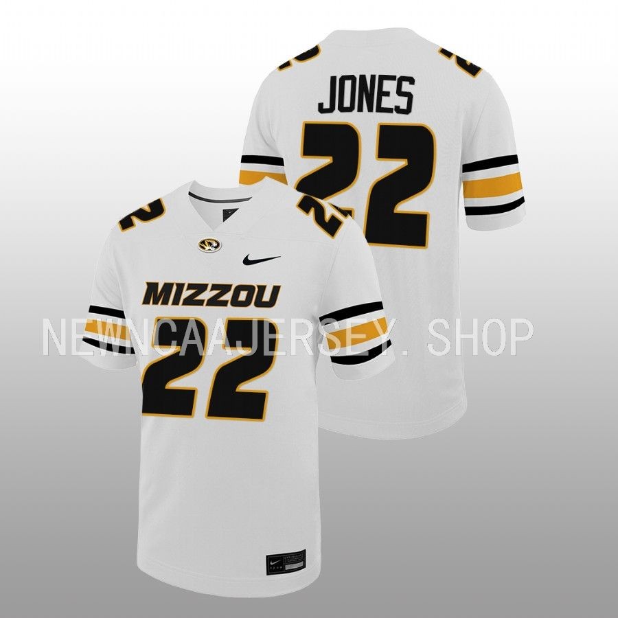 Tavorus Jones Missouri Tigers White Untouchable Game Football Jersey