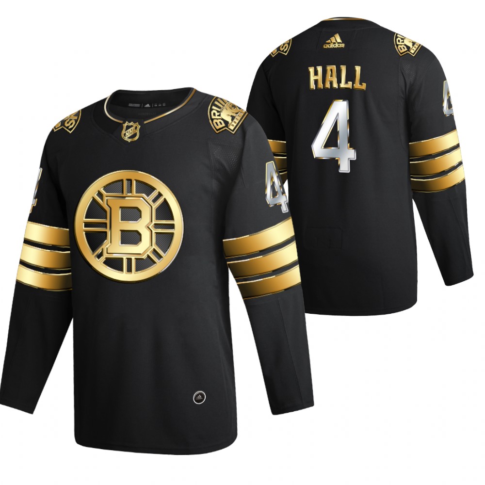 Taylor Hall Boston Bruins Black Golden Edition Jersey 2021 Authentic Stitched