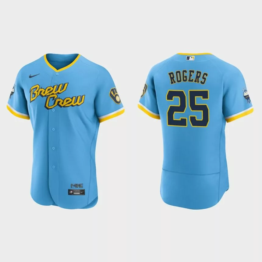 Taylor Rogers Milwaukee Brewers 2022 City Connect Authentic Jersey – Powder Blue