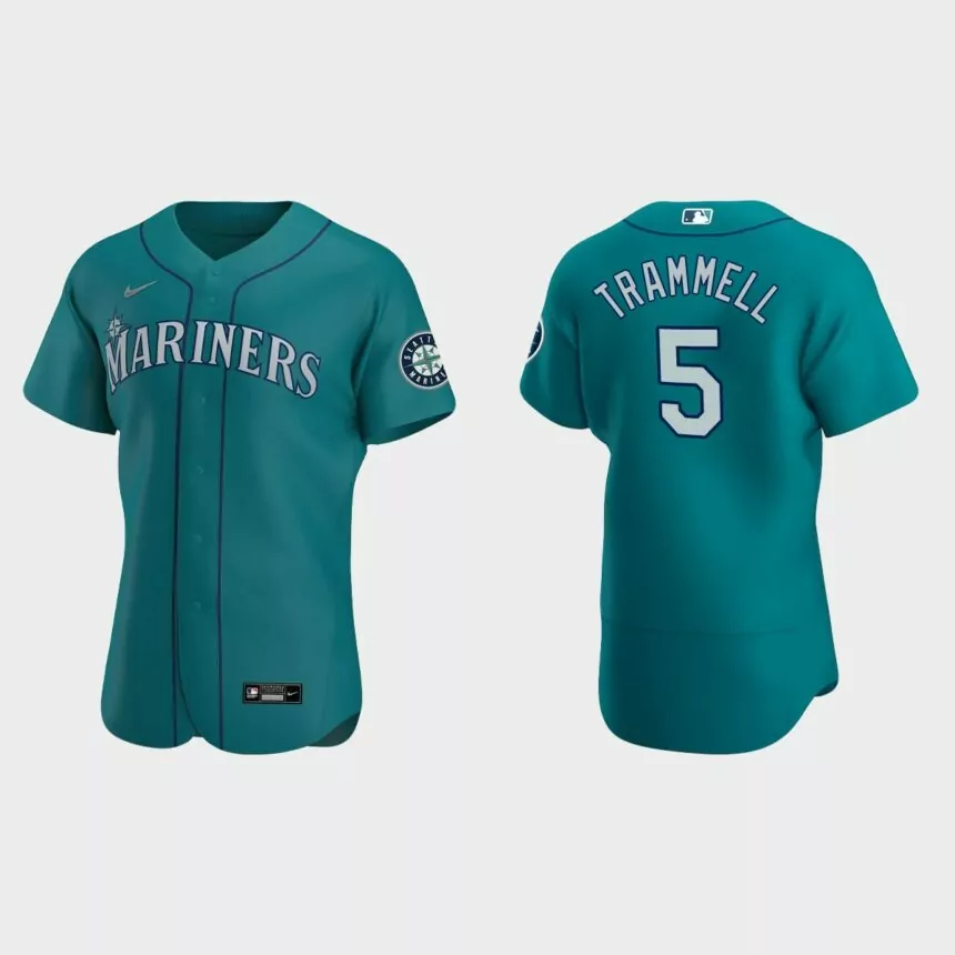 Taylor Trammell Seattle Mariners Authentic Alternate Jersey – Aqua