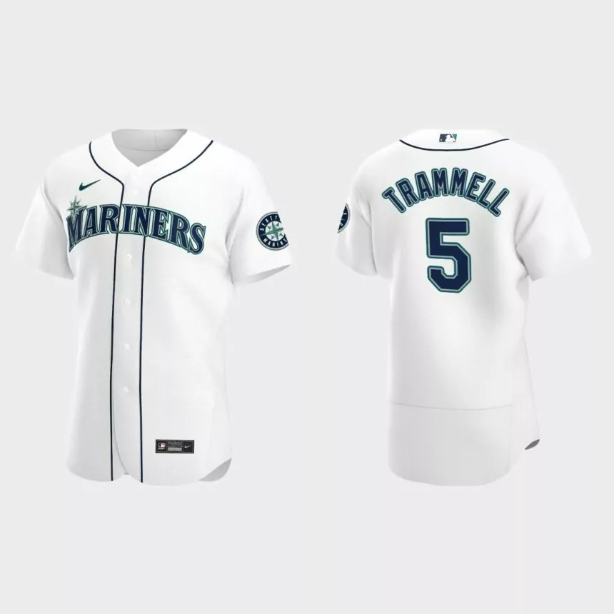 Taylor Trammell Seattle Mariners Authentic Home Jersey – White