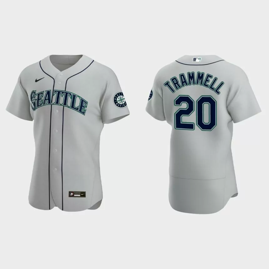Taylor Trammell Seattle Mariners Authentic Jersey – Gray