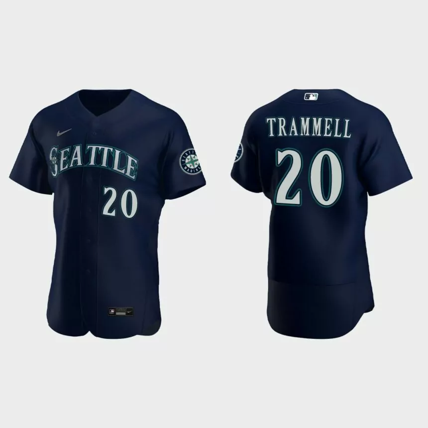 Taylor Trammell Seattle Mariners Authentic Jersey – Navy