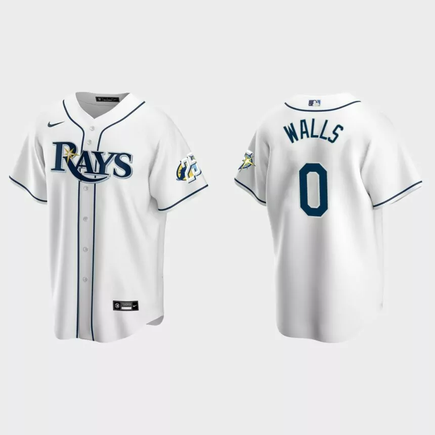 Taylor Walls Tampa Bay Rays 25th Anniversary Replica Jersey – White