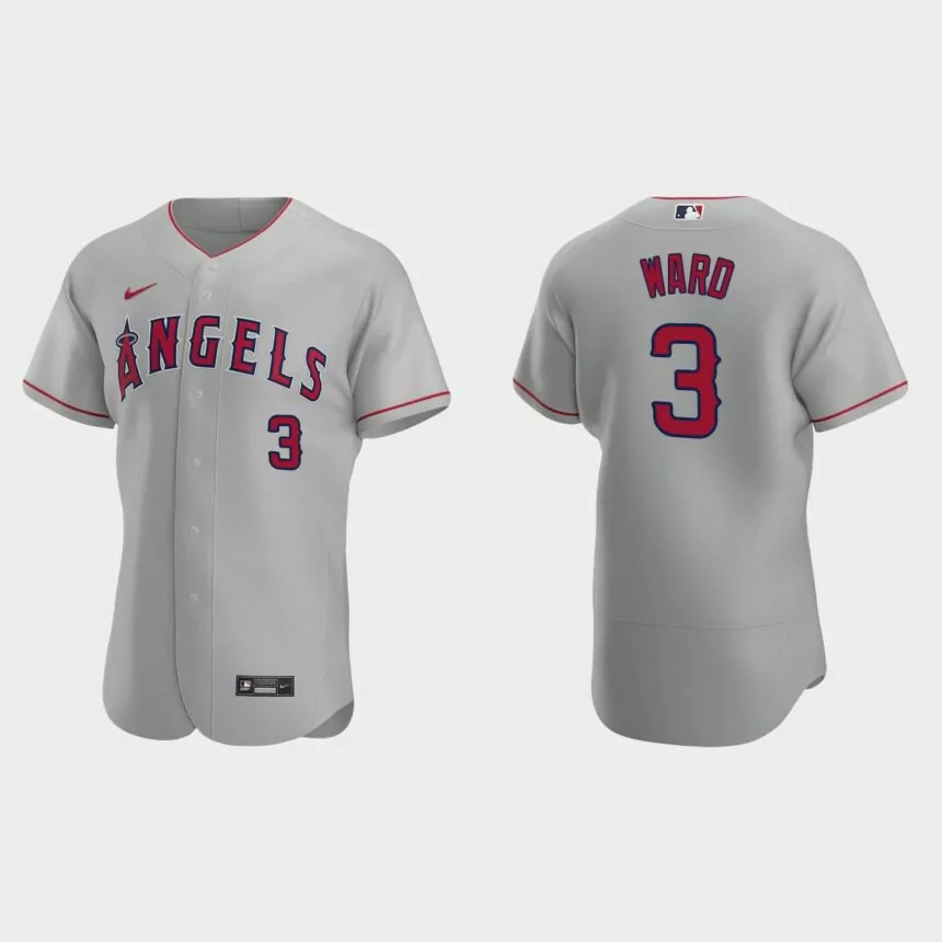 Taylor Ward Los Angeles Angels Authentic Road Jersey – Gray