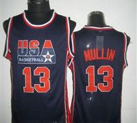 Team USA #13 Chris Mullin Dark Blue 2012 USA Basketball Retro Stitched NBA Jersey
